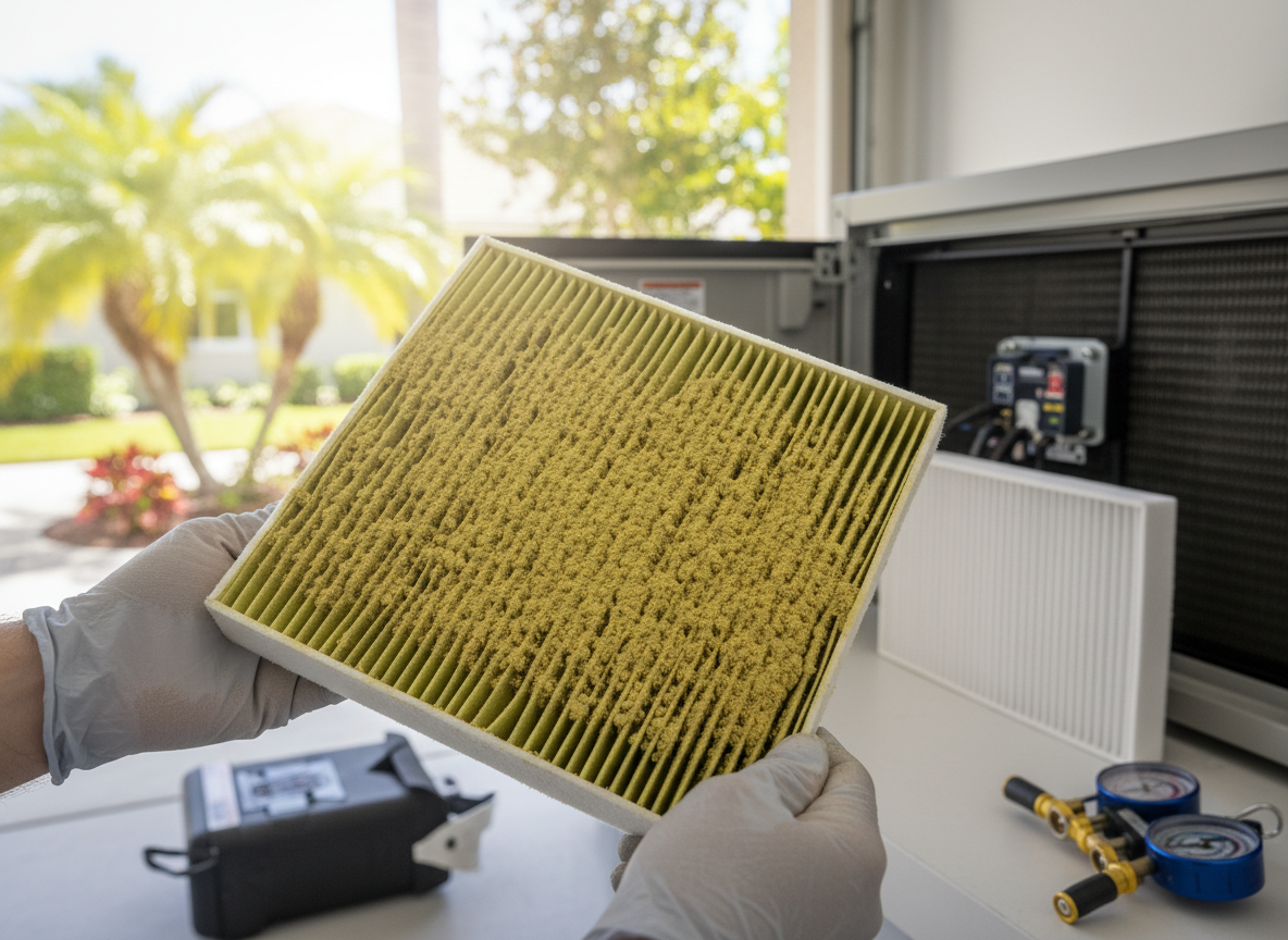 Spring Pollen and Your Air Conditioning Filters in Manatee County